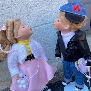 50s Couple (porcelain doll)